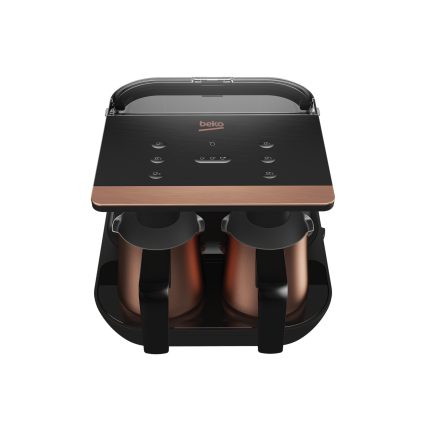 TKM 8961 B بيكو ماكينة تحضير القهوة التركية - وعاء مزدوج - اسود * ذهبي - موديل