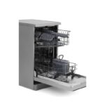 ⁦غسالة اطباق وايت بوينت 10 فرد 5 برنامج بشاشة ديجيتال و خاصية النصف حمل و 3 رشاشات للمياه باللون الفضي WPD105DS⁩ - الصورة ⁦5⁩